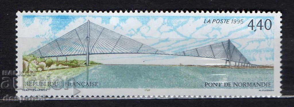 1995. Franța. Podul din Normandia.