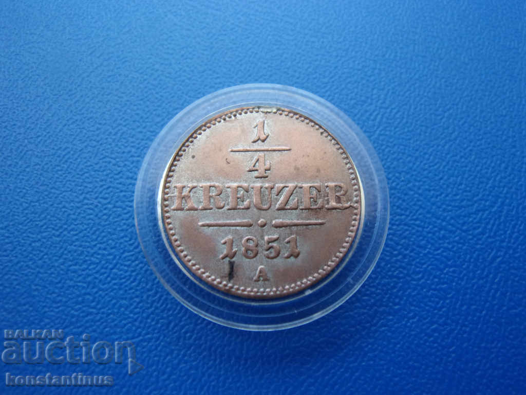 Austerlitz ¼ Kreuzer 1851 Μια σπάνια