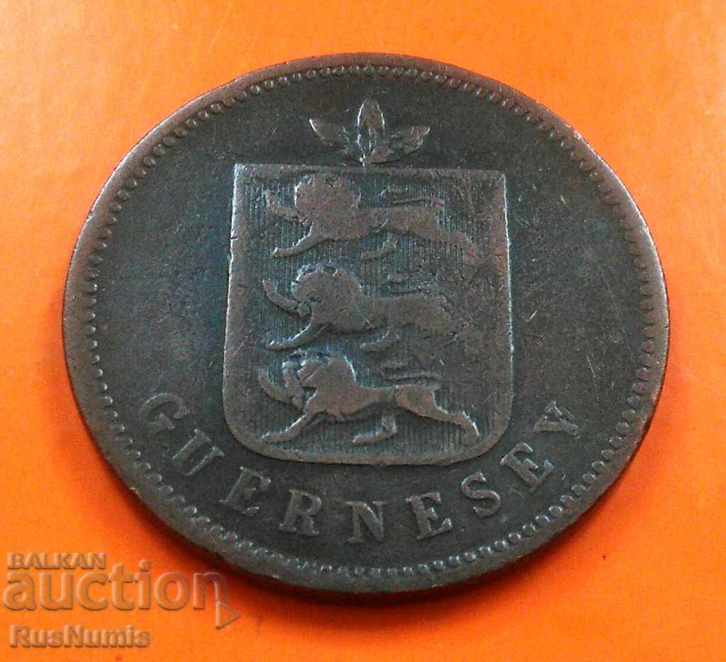 Guernsey. 4 double 1830 with price 38.00 BGN | € 19.43 Guernsey. 4 double 1830 with price 38.00 BGN | € 19.43