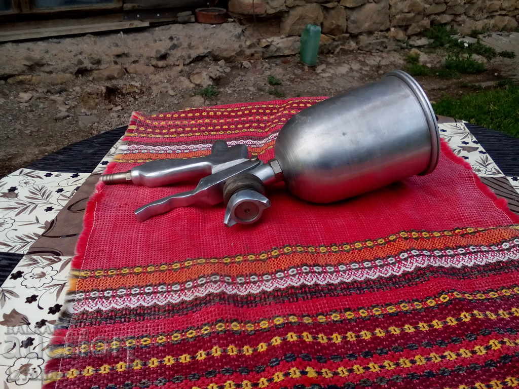 Old compressor spray gun for painting Old compressor spray gun for painting