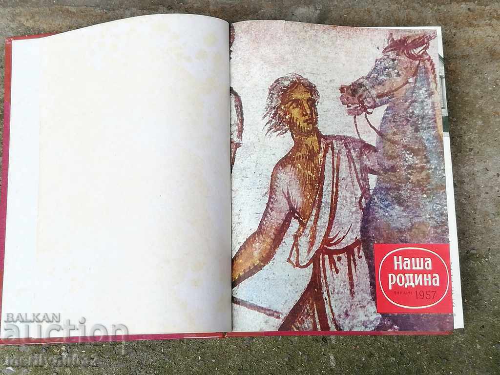 Revista Nasa Rodina legată în cartea 1958 32/23 cm