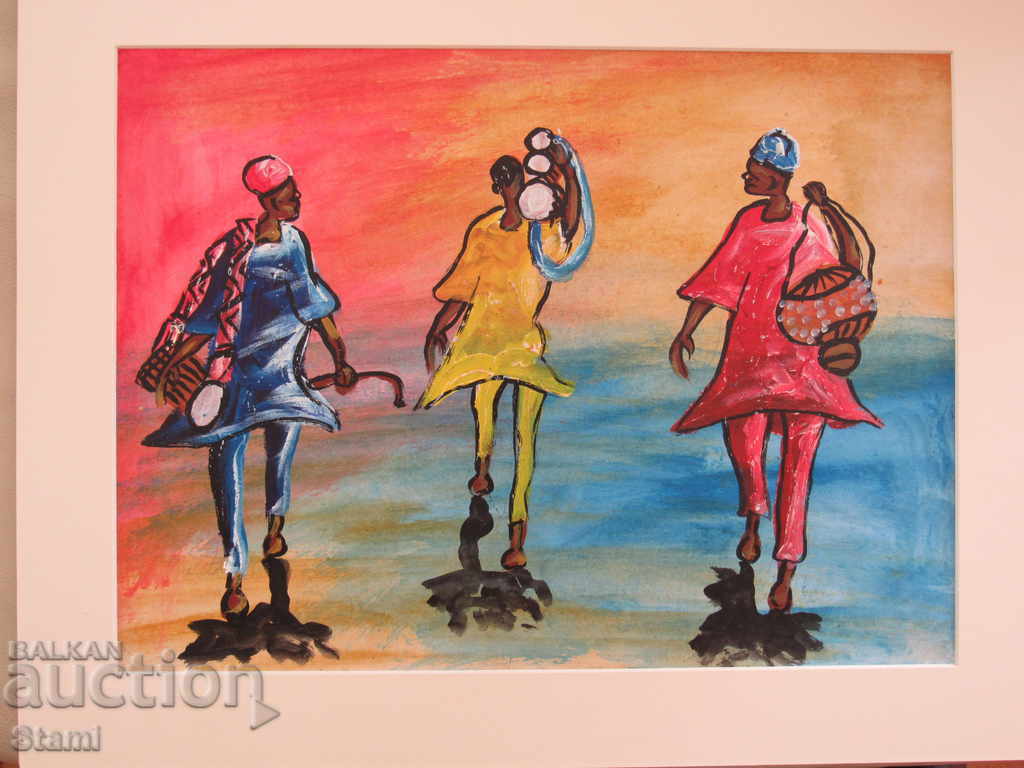 Delivery of Musicians from Africa - oil painting Delivery of Musicians from Africa - oil painting