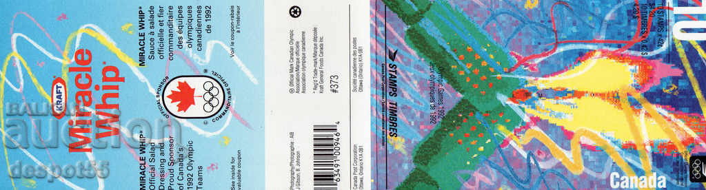 1992 Canada. Winter Olympics - Alberville, France. Block with price 8.50 BGN | € 4.35 1992 Canada. Winter Olympics - Alberville, France. Block with price 8.50 BGN | € 4.35