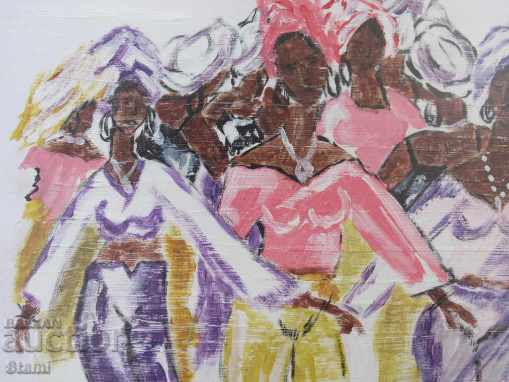 Delivery of Dancing women - painting with oil Delivery of Dancing women - painting with oil