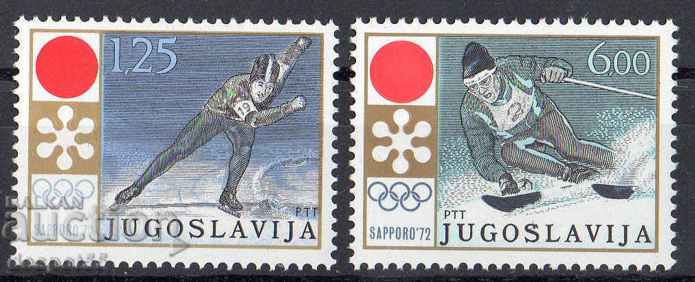 1972. Iugoslavia. Jocurile Olimpice de Iarna - Sapporo '72, Japonia.