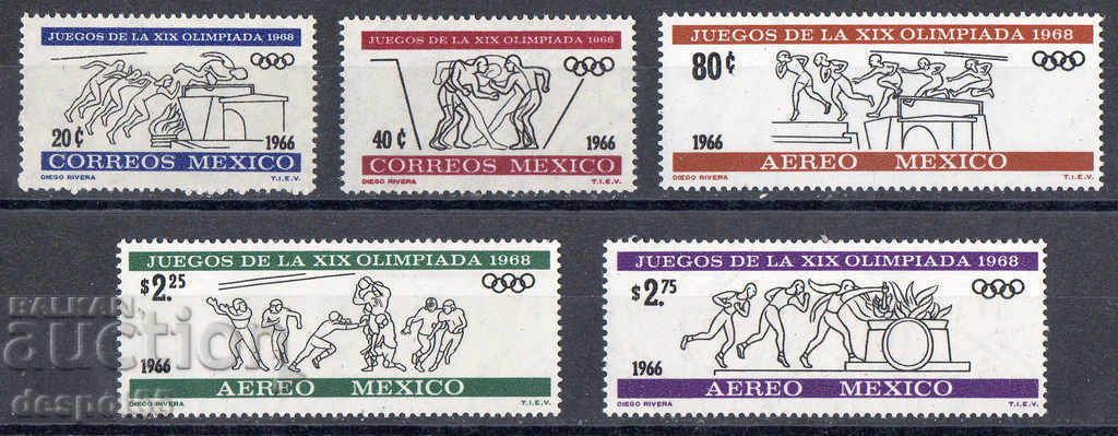 1966. Mexic. Jocurile Olimpice - Mexico City, Mexico '68.