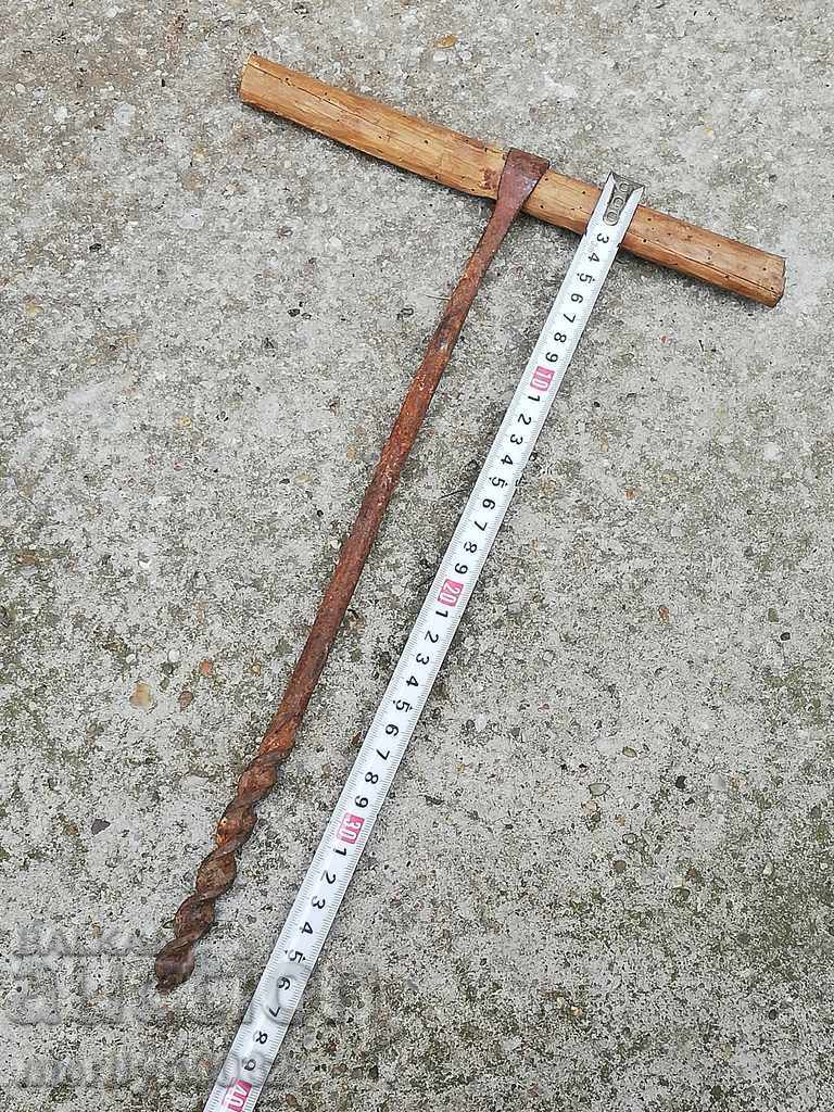 Delivery of An old primitive crunch, a drill, a screwdriver Delivery of An old primitive crunch, a drill, a screwdriver