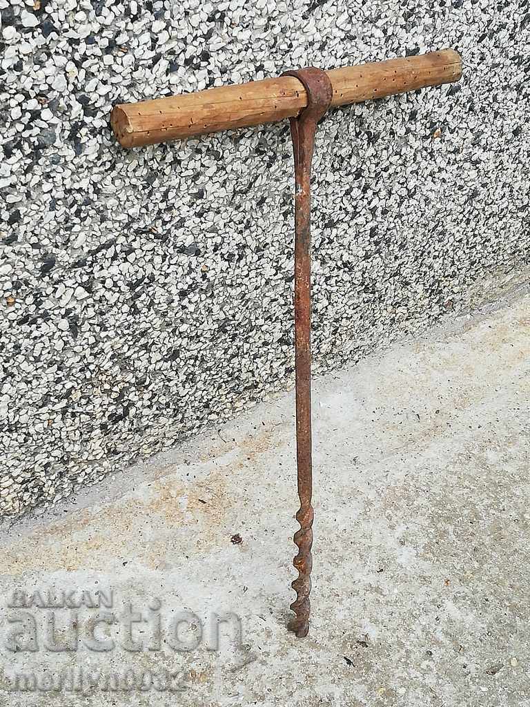 An old primitive crunch, a drill, a screwdriver - 7 An old primitive crunch, a drill, a screwdriver - 7