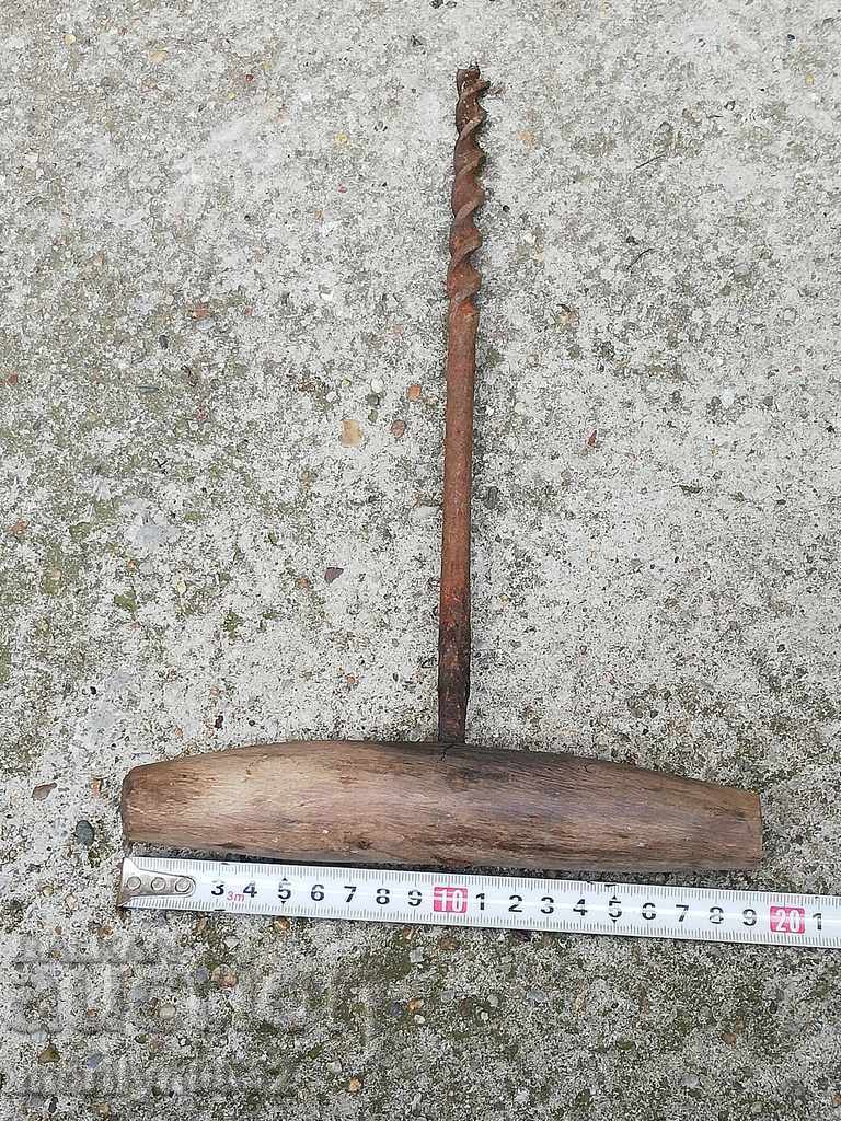 An old primitive crunch, a drill, a screwdriver - 5