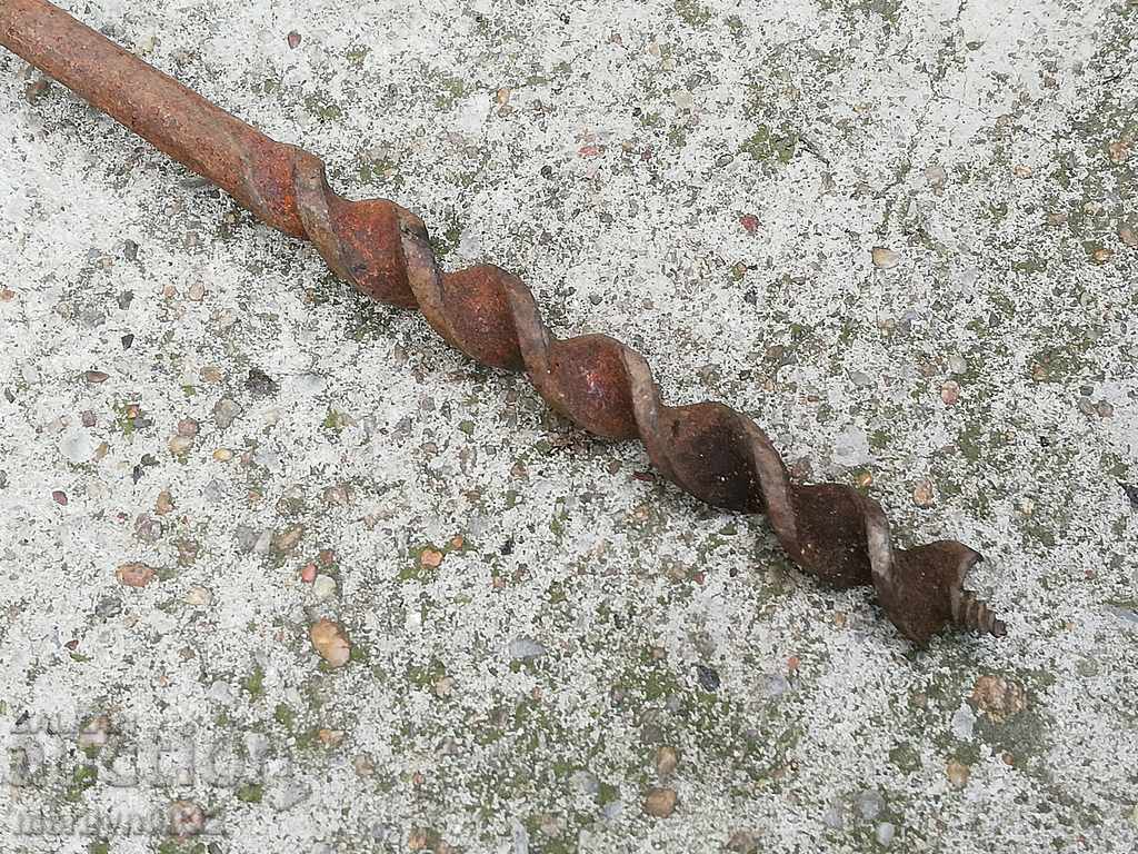 An old primitive crunch, a drill, a screwdriver - 6