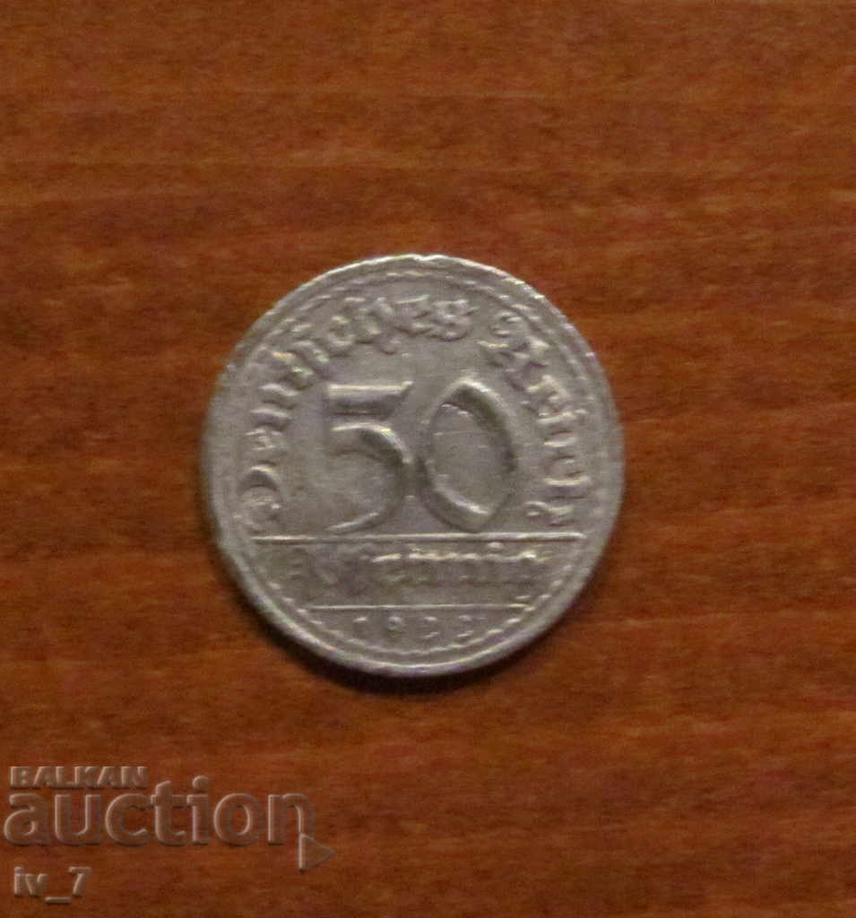 50 PFINING 1922 GERMANY - point G