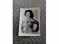 Old photo, card Sofia Loren