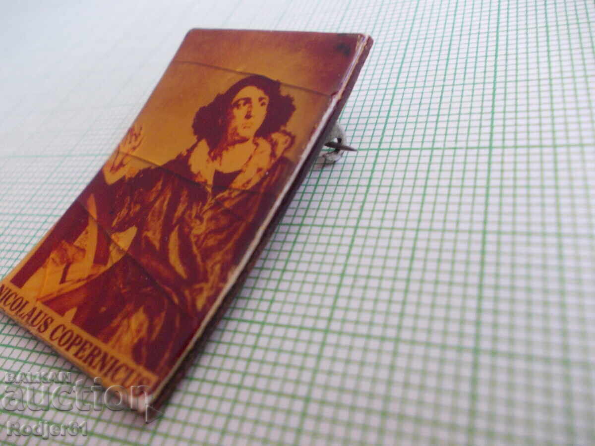 Delivery of badges - personalities Nicolaus Copernicus