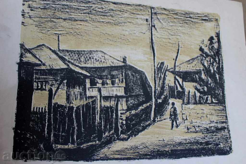 Auction . PICTURE SUMMER LITHOGRAPHY LINEAR CUTTER GRAPHIC DRAWING PICTURE Auction . PICTURE SUMMER LITHOGRAPHY LINEAR CUTTER GRAPHIC DRAWING PICTURE