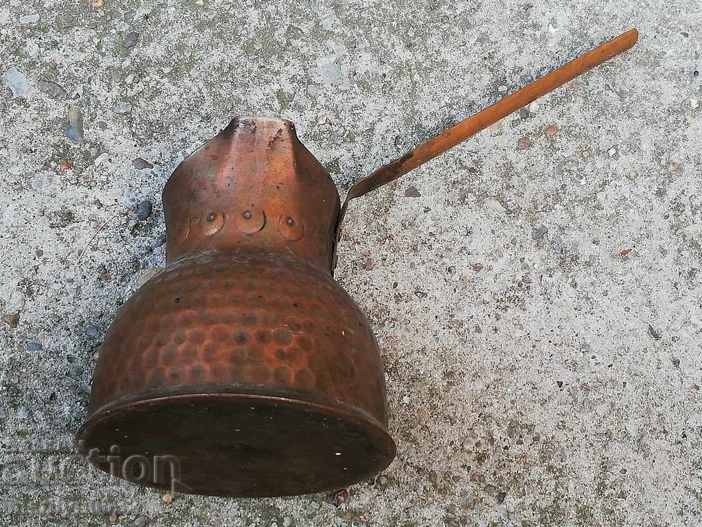 Delivery of Old copper jug, coffee bean, baker Delivery of Old copper jug, coffee bean, baker