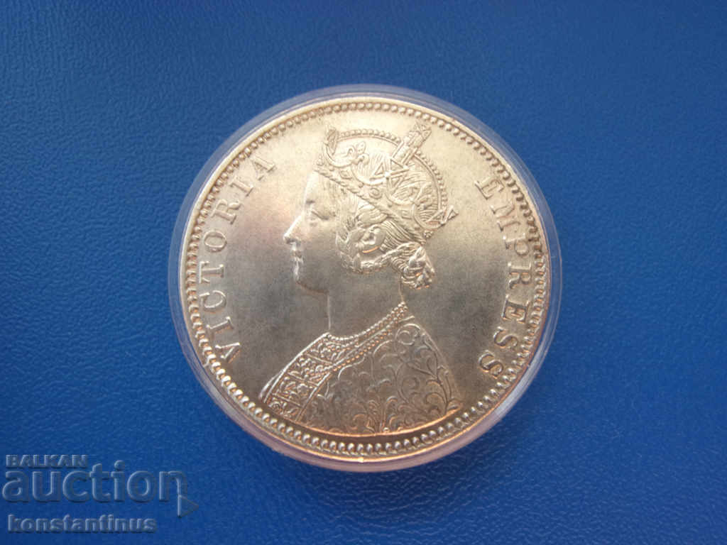 India britanică 1 Rupă 1889 Opțiune rară UNC Rare cu preț € 43.46 | 85.00 BGN
