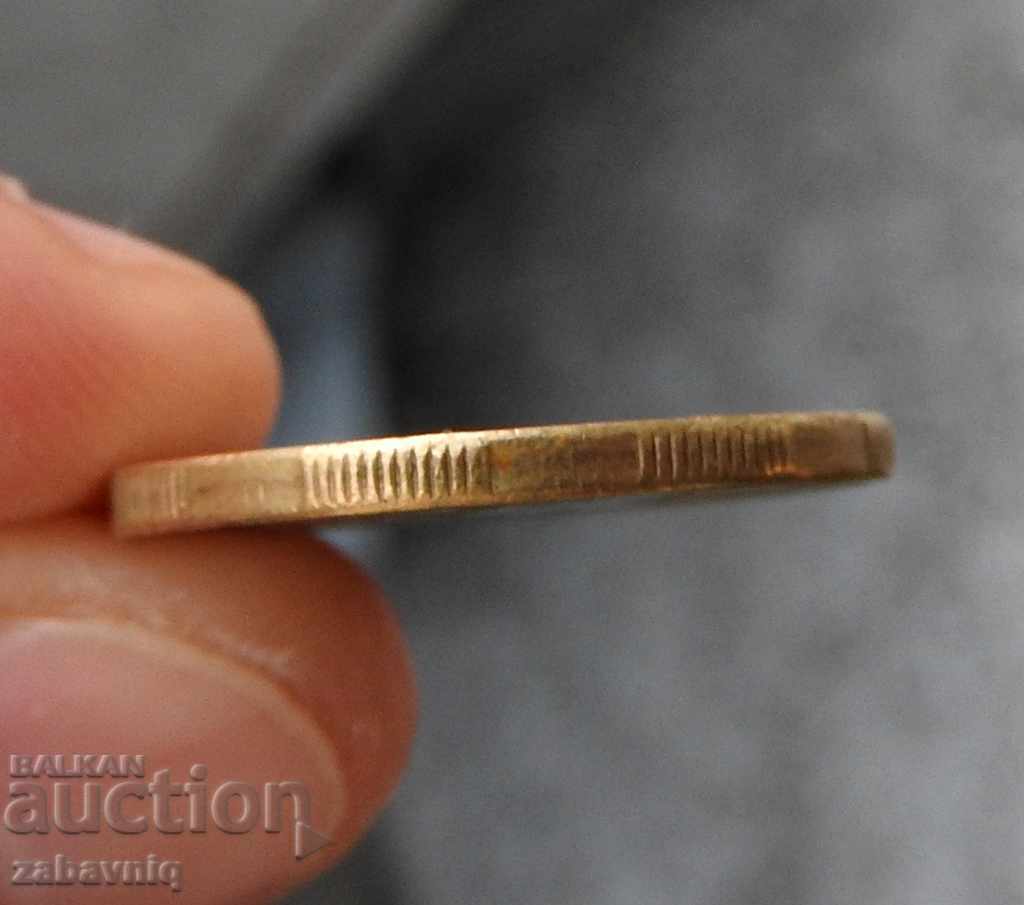 Licitație Curiozitate monedă unică de 1 leu 2002 greșeală în matriță