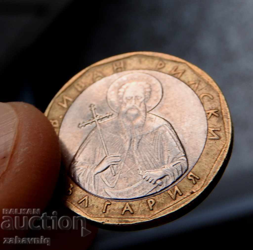 Curiozitate monedă unică de 1 leu 2002 greșeală în matriță - 5