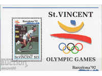 1992 St. Vincent. Jocurile Olimpice - Barcelona, Spania. bloc