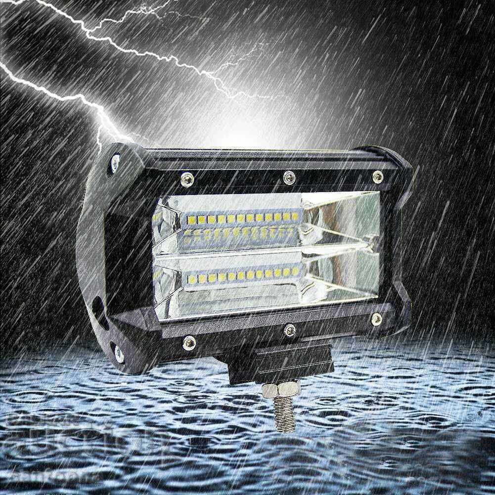 Super Bright White LED Lamp for Truck, Jeep - 72 W, IP68 with price 25.99 BGN | € 13.29 Super Bright White LED Lamp for Truck, Jeep - 72 W, IP68 with price 25.99 BGN | € 13.29