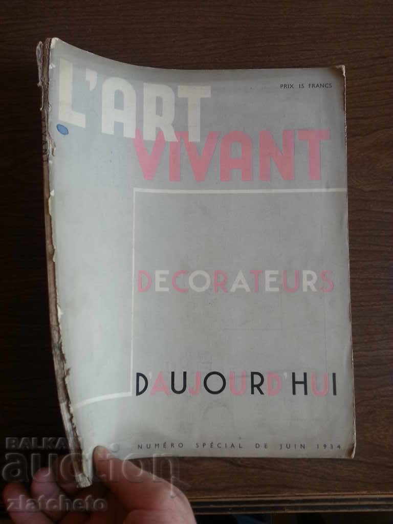 Παλιό περιοδικό 1 L`ART VAVANT 1934г.