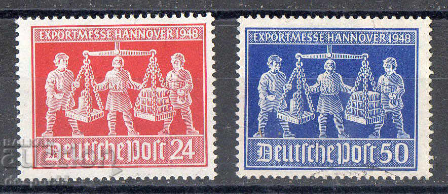 1948. Germany. Occupational. Fair in Hanover.