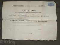 German Philology: Diploma of the University of Sofia 1952