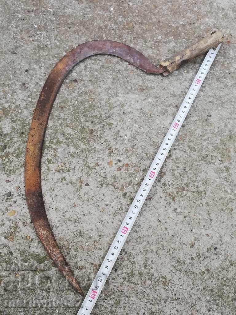 Auction Old sickle, blade, wrought iron Auction Old sickle, blade, wrought iron