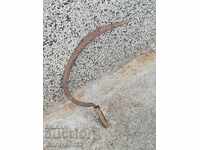 Old scythe sickle, blade, wrought iron