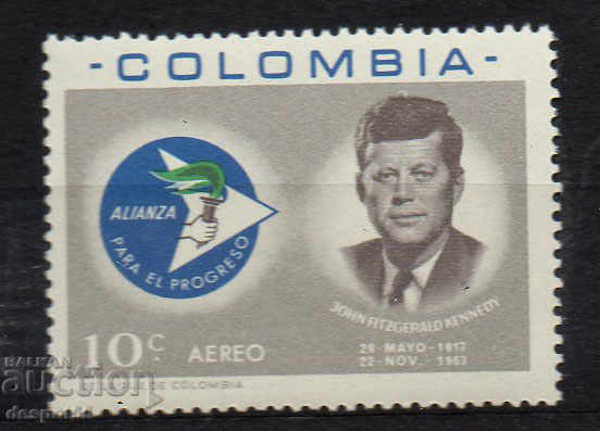 1963. Columbia. Airmail - „Alianța pentru Progres”.