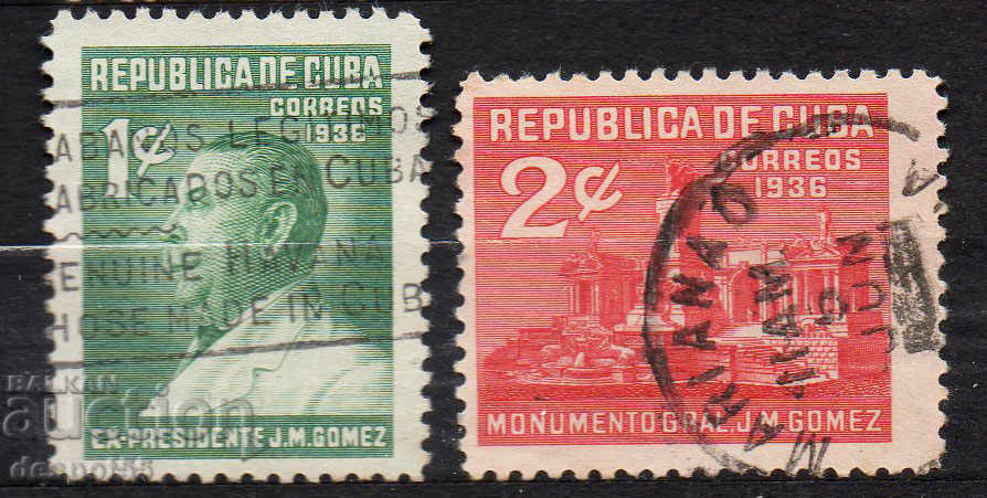 1936. Κούβα. Άνοιγμα του μνημείου του Γκόμεζ.