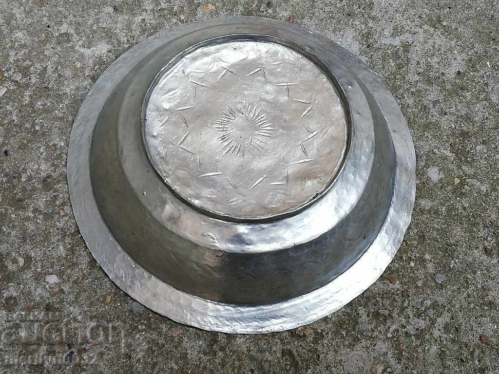 Old copper saucer, copper, pot, plate, bowl - 5 Old copper saucer, copper, pot, plate, bowl - 5