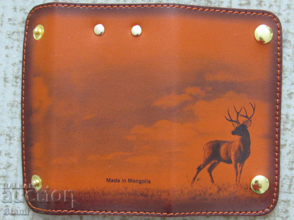 Auction Authentic Mongolian Moose Leather Keychain-26 Auction Authentic Mongolian Moose Leather Keychain-26