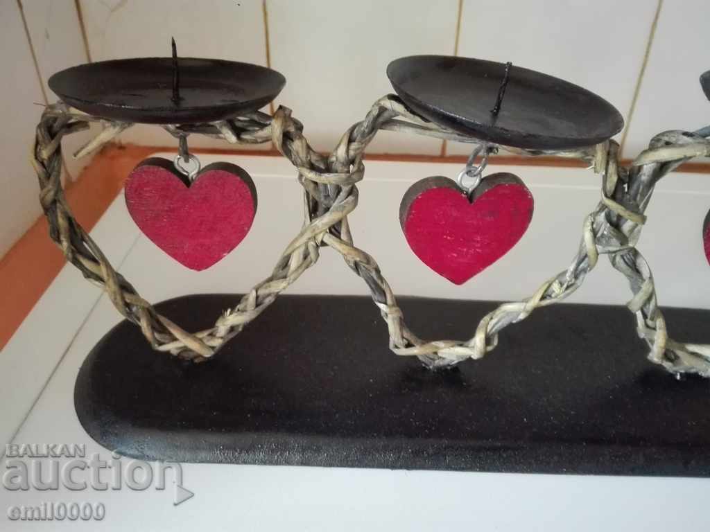 Large metal candleholder. with price 14.99 BGN | € 7.66 Large metal candleholder. with price 14.99 BGN | € 7.66