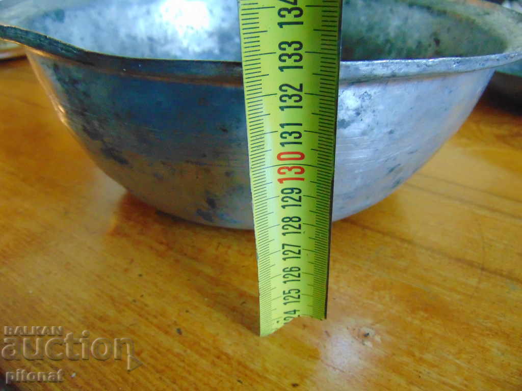 An old copper vessel marked - 6 An old copper vessel marked - 6