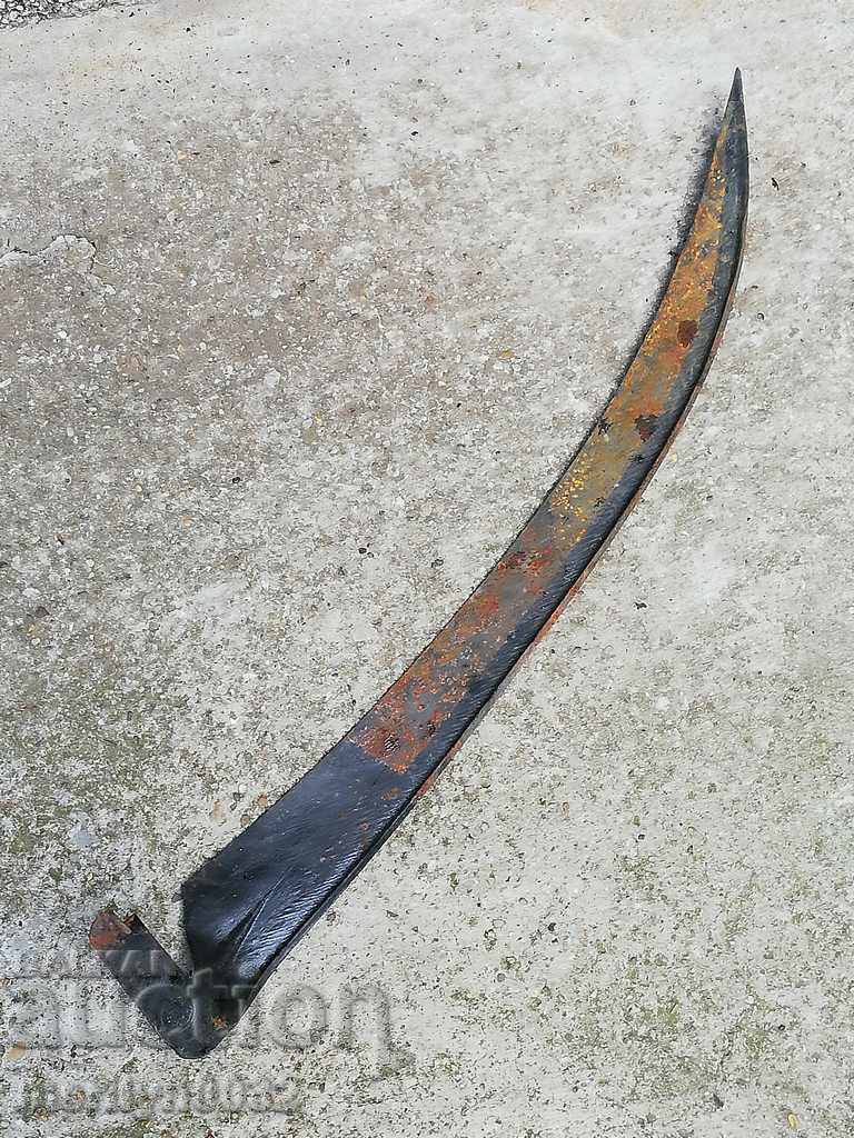Auction  Old hand-forged mowing hair, wrought iron USSR