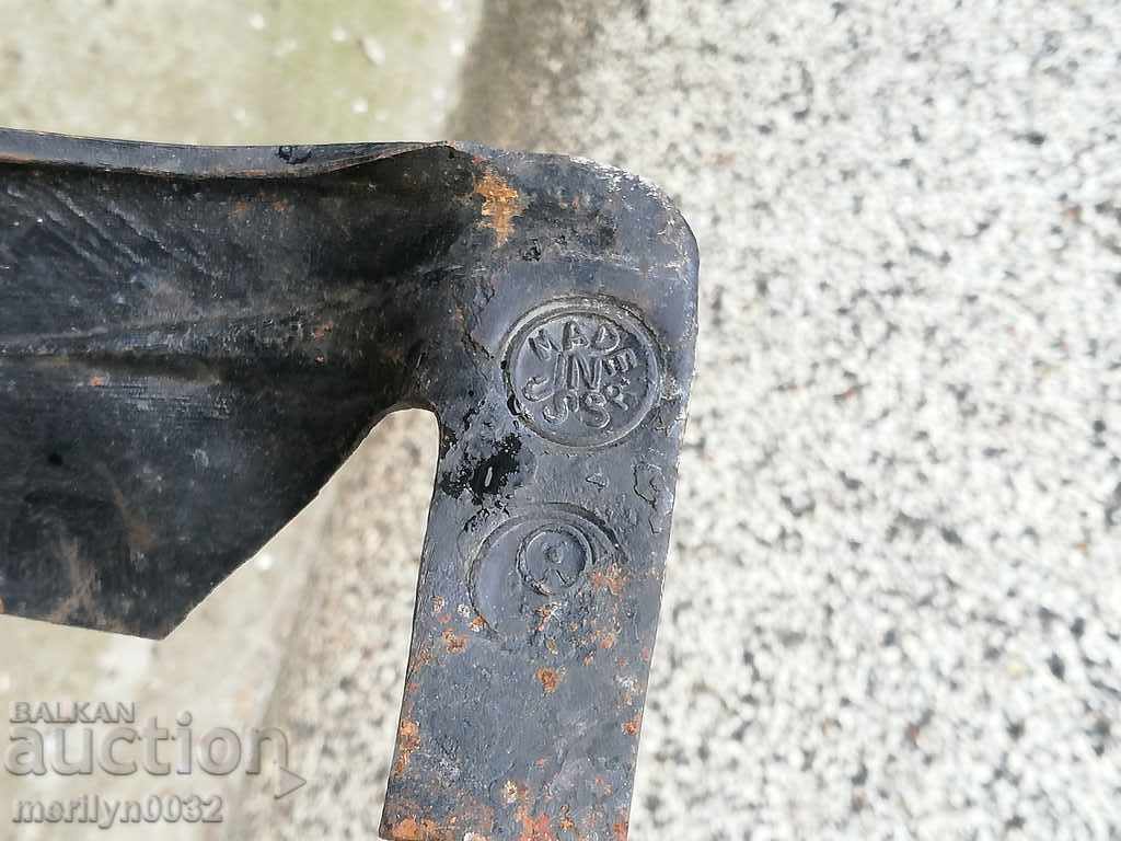 Old hand-forged mowing hair, wrought iron USSR - 5