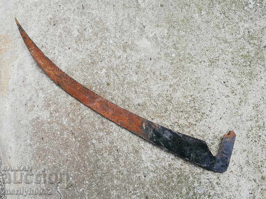 Old hand-forged mowing hair, wrought iron USSR - 7