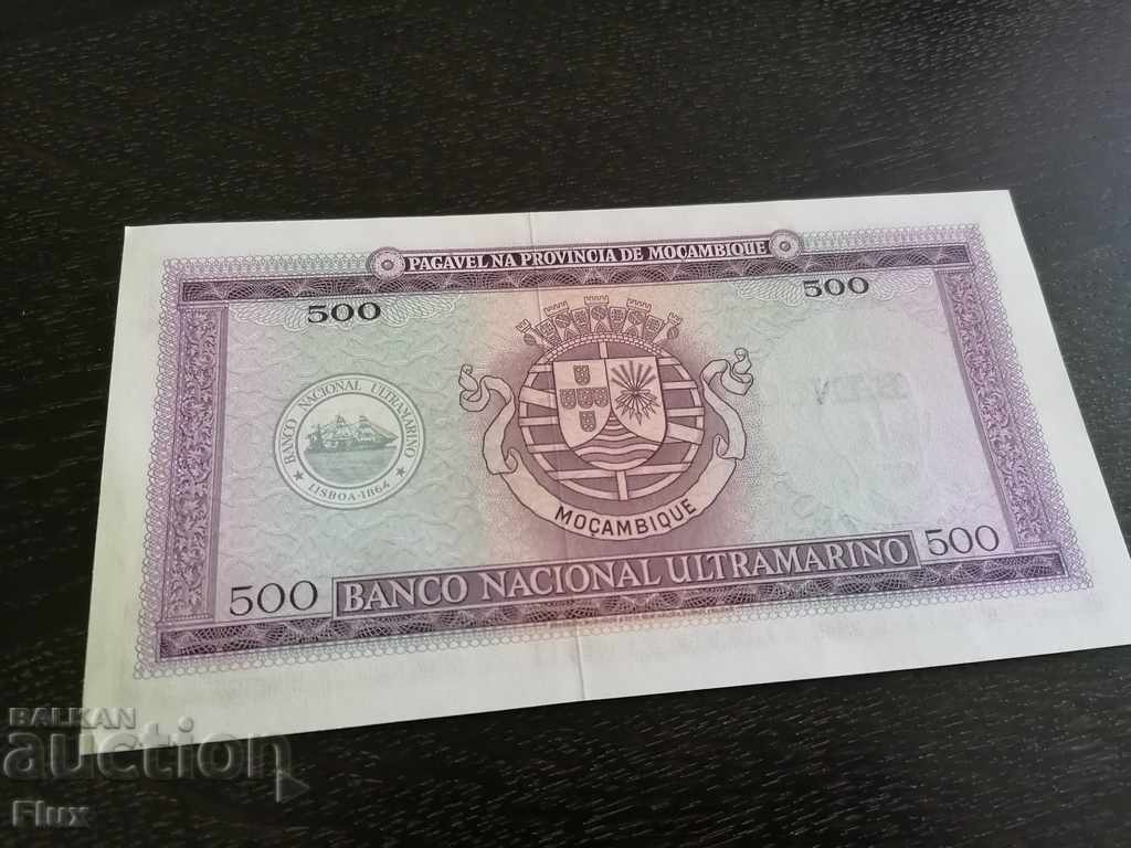 Auction Banknote - Mozambique - 500 escudos 1967 Auction Banknote - Mozambique - 500 escudos 1967