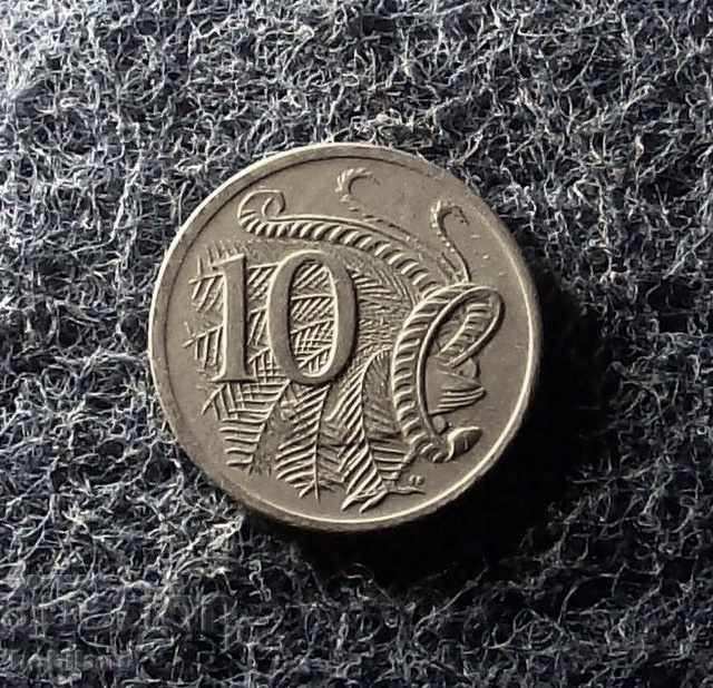 10 цента Австралия 1971