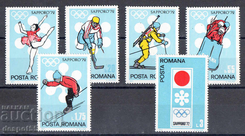 1971. Ρουμανία. Χειμερινοί Ολυμπιακοί Αγώνες - Σαπόρο 1972, Ιαπωνία.