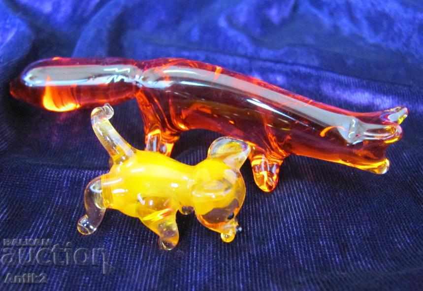 Delivery of Old Crystal Glass Figurines 3 pieces Delivery of Old Crystal Glass Figurines 3 pieces