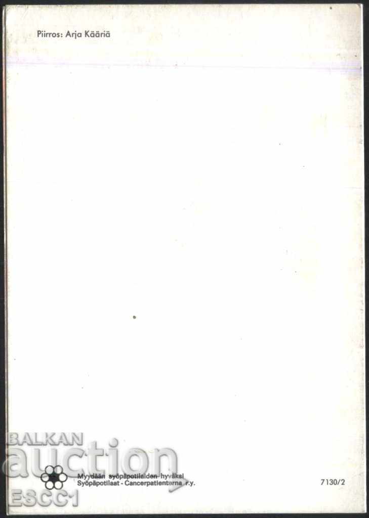 Auction Christmas card 1989 from Finland Auction Christmas card 1989 from Finland