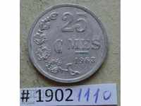 25 centimeters 1963 Luxembourg