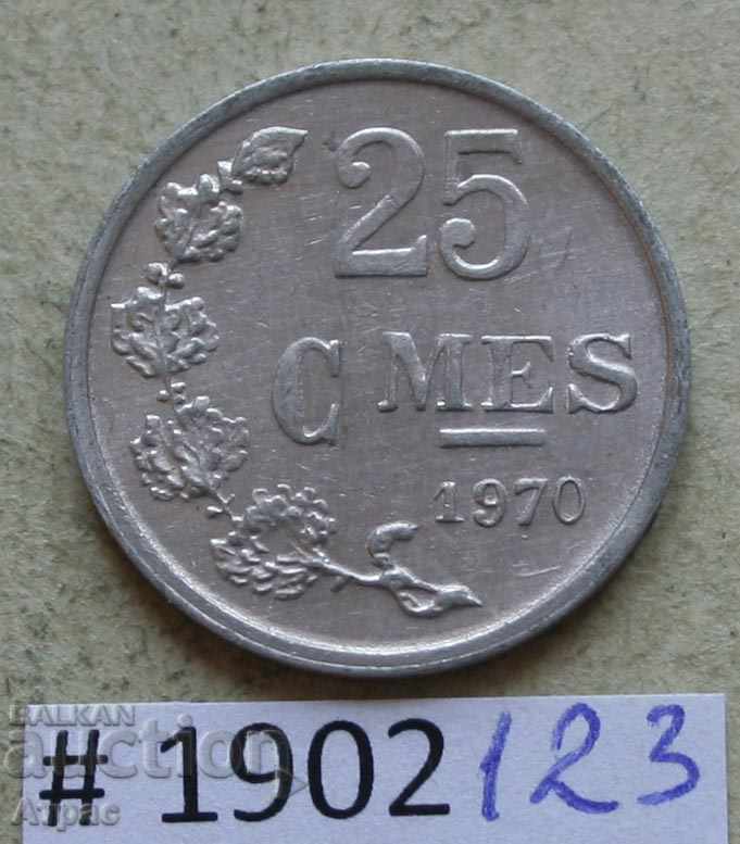 25 сантима 1970 Люксембург