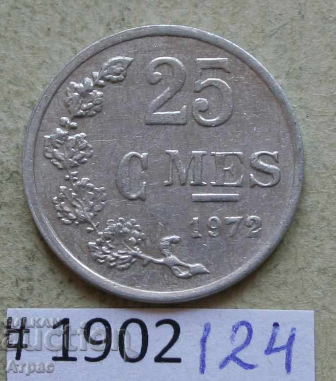 25 сантима 1972 Люксембург