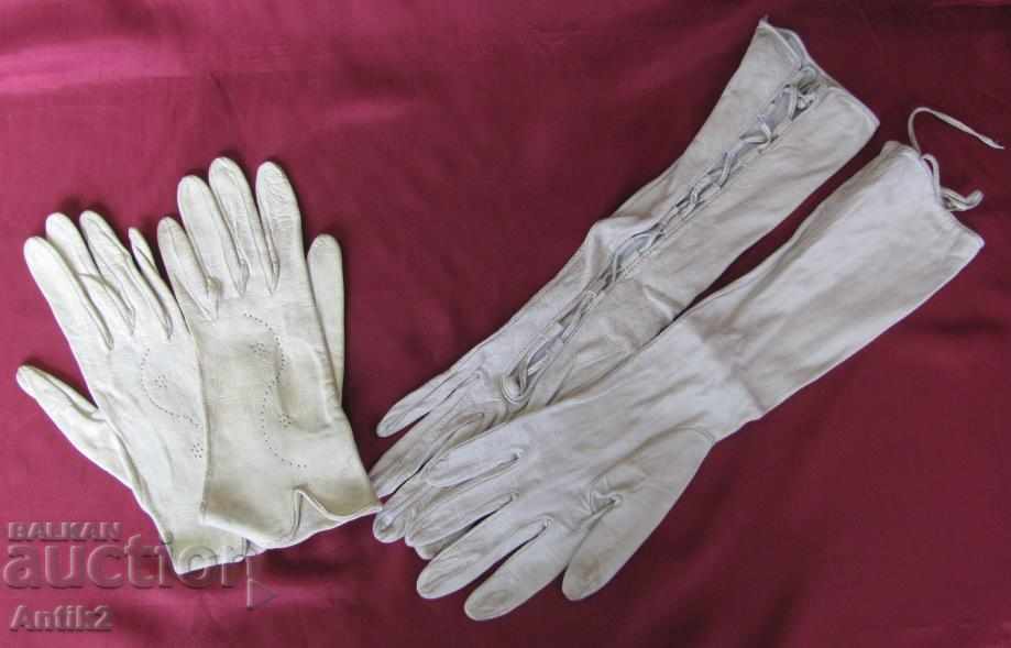30-те Дамски Кожени Ръкавици 2 броя