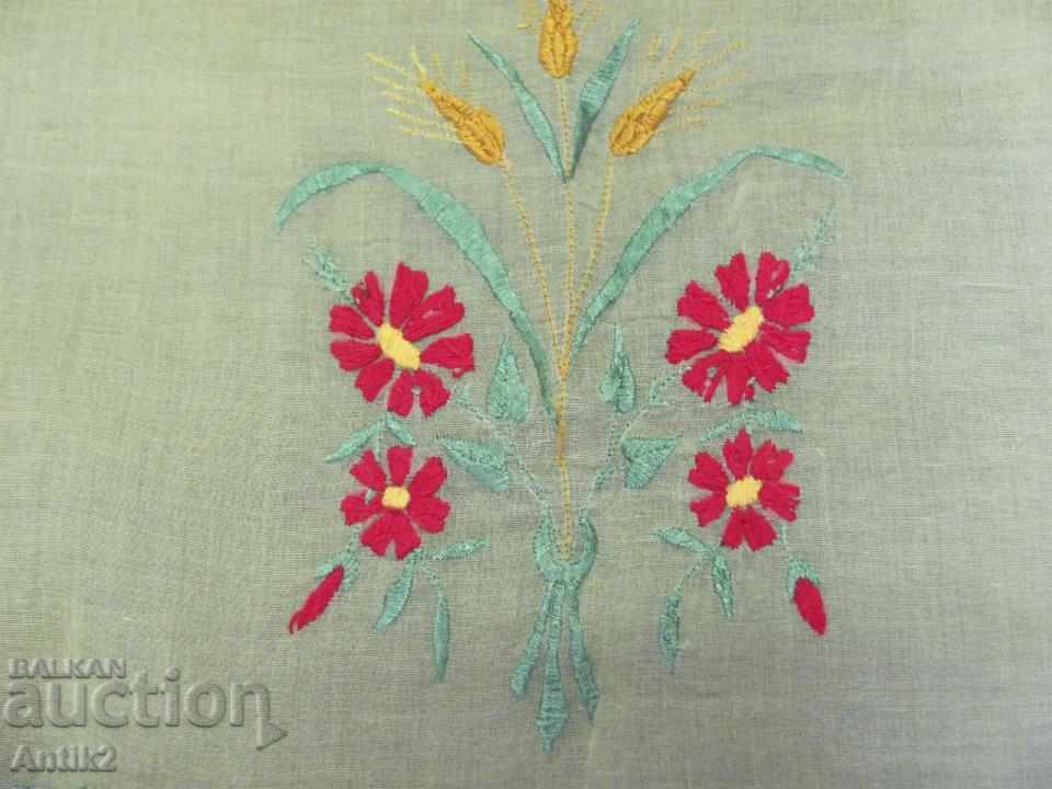 19th Century Hand Embroidered Box, Cover - 5 19th Century Hand Embroidered Box, Cover - 5