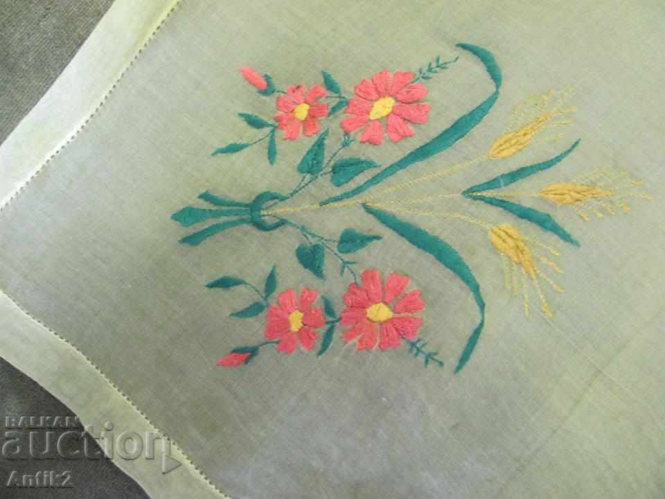 19th Century Hand Embroidered Box, Cover - 6 19th Century Hand Embroidered Box, Cover - 6
