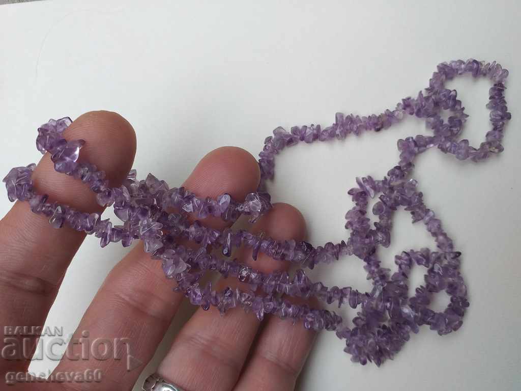 Natural Amethyst Necklace with price 120.00 BGN | € 61.36 Natural Amethyst Necklace with price 120.00 BGN | € 61.36